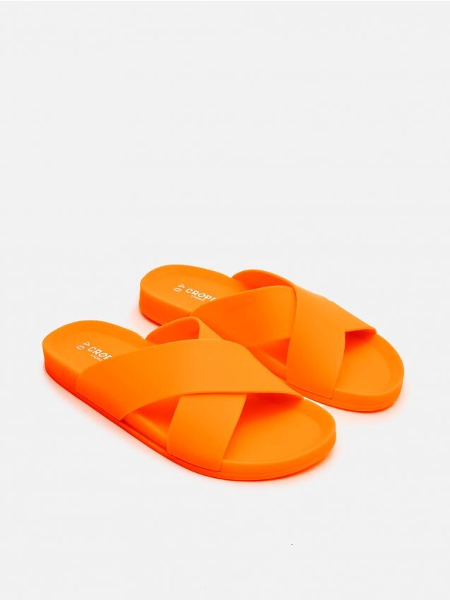 Șlapi fosforescenți - portocaliu - YF404-22X - CROPP