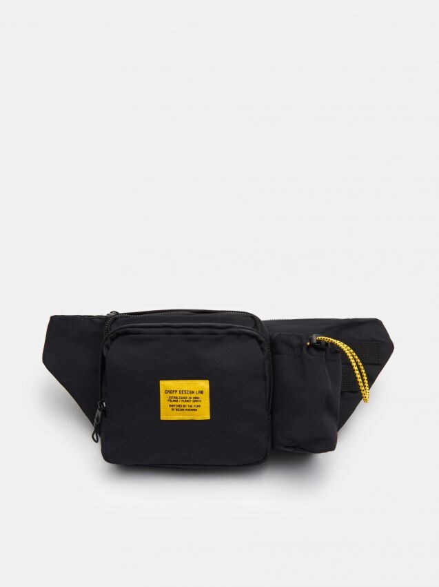 Saszetka typu nerka ze wzorem - czarny - YG227-99X - CROPP