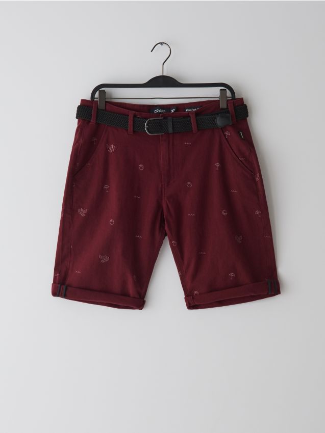 Shorts with belt - brown - YH164-83X - CROPP