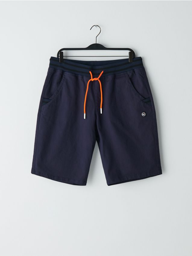 Pantaloni scurți jogger, cu conținut ridicat de bumbac - bleumarin - YH167-59X - CROPP