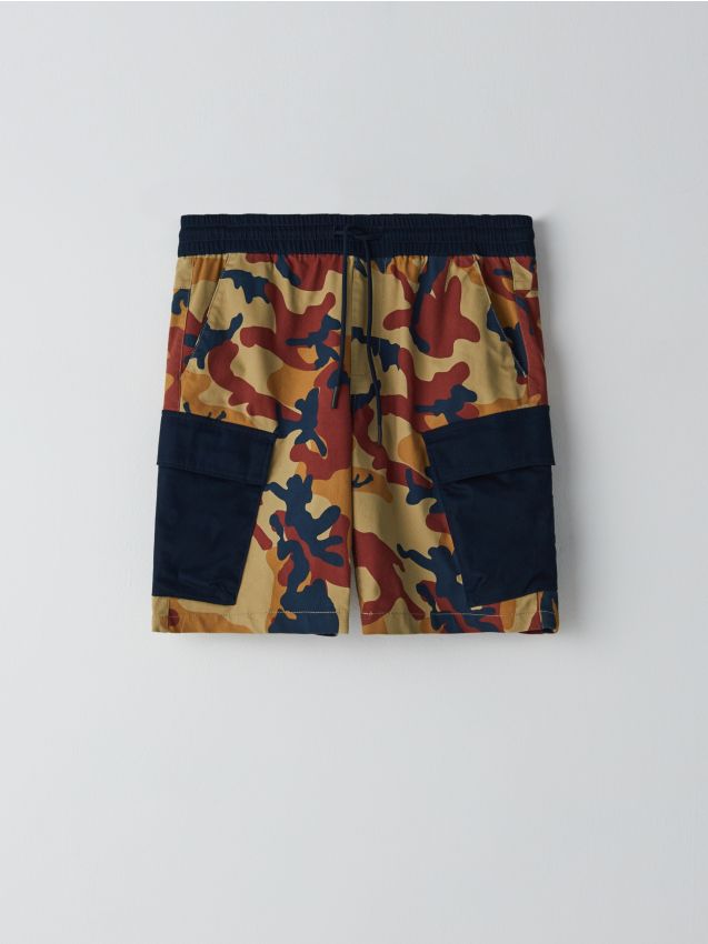 Szorty typu jogger - brązowy - YH175-88X - CROPP