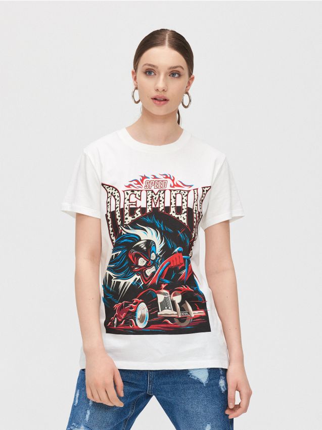 Tricou Disney - fildeș - YK378-01X - CROPP