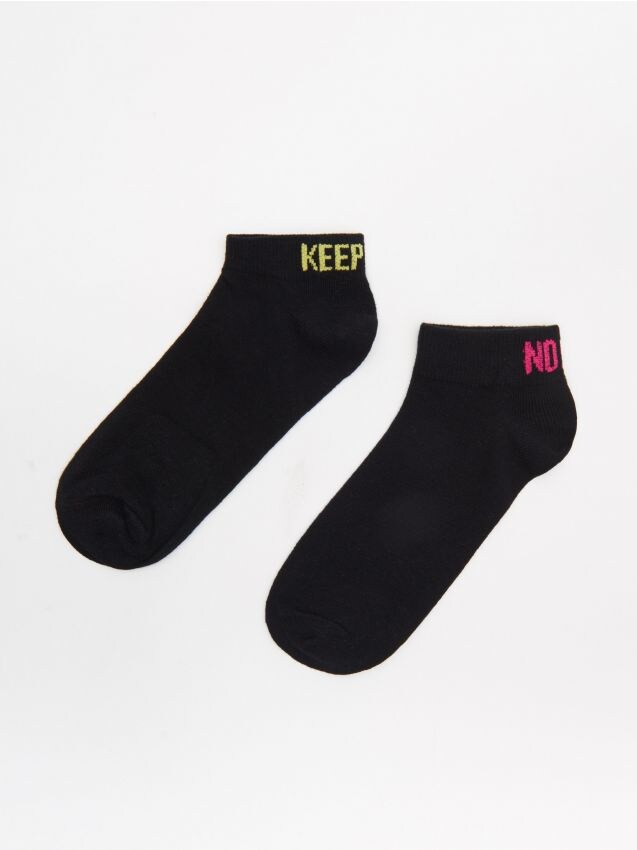 Set 2 perechi de ciorapi - negru - YN380-99X - CROPP