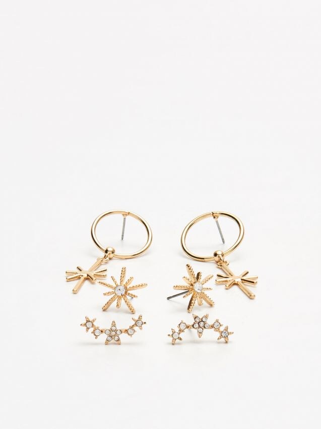 Komplet kolczyków - złoty - YV807-GLD - CROPP