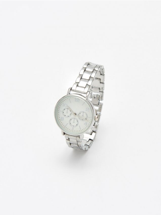 Ceas argintiu - argintiu - YV834-SLV - CROPP