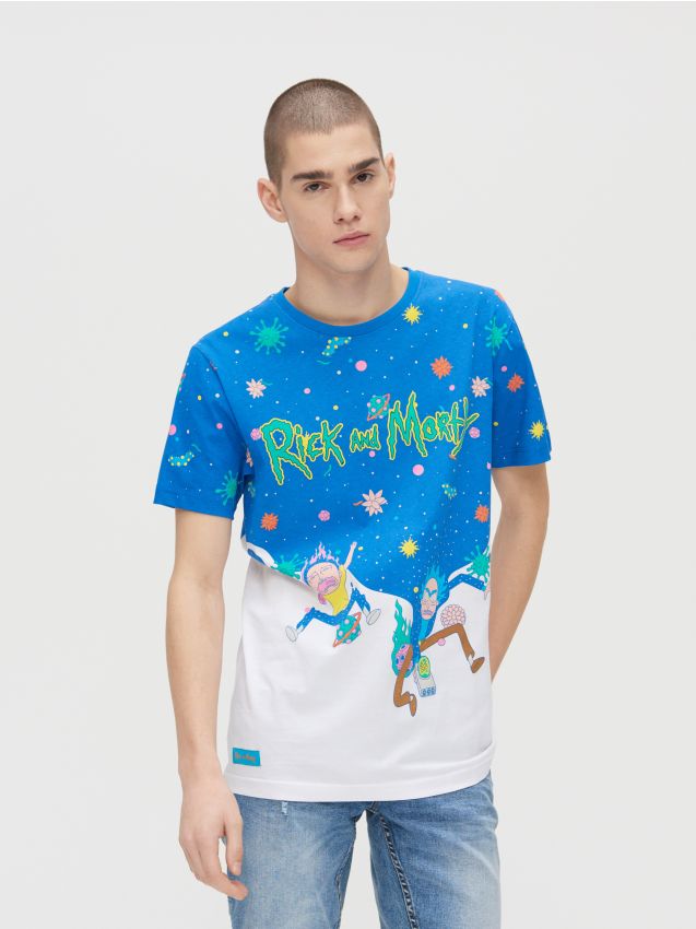 Tricou Rick And Morty - alb - ZJ011-00X - CROPP