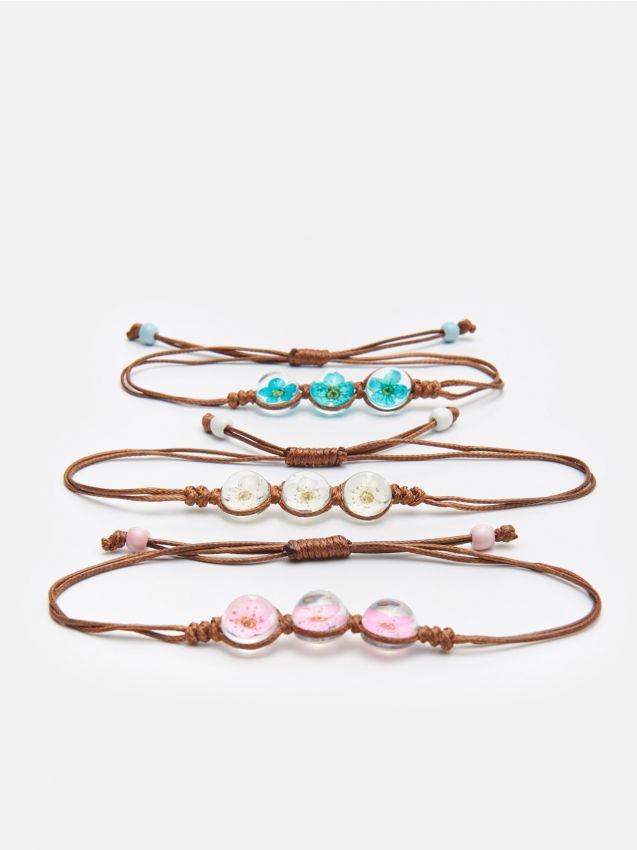 Zestaw bransoletek - wielobarwny - ZL896-MLC - CROPP