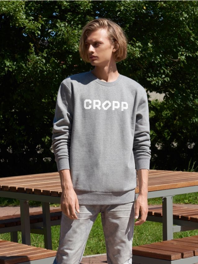 Bluza basic - beżowy - 1B541-BBB - CROPP