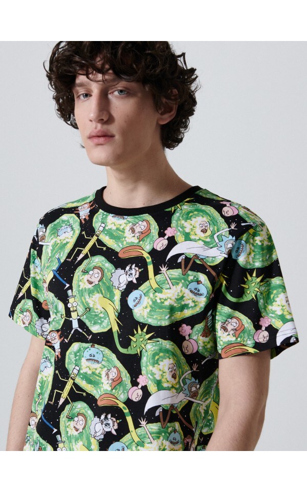 rick and morty t shirt cropp