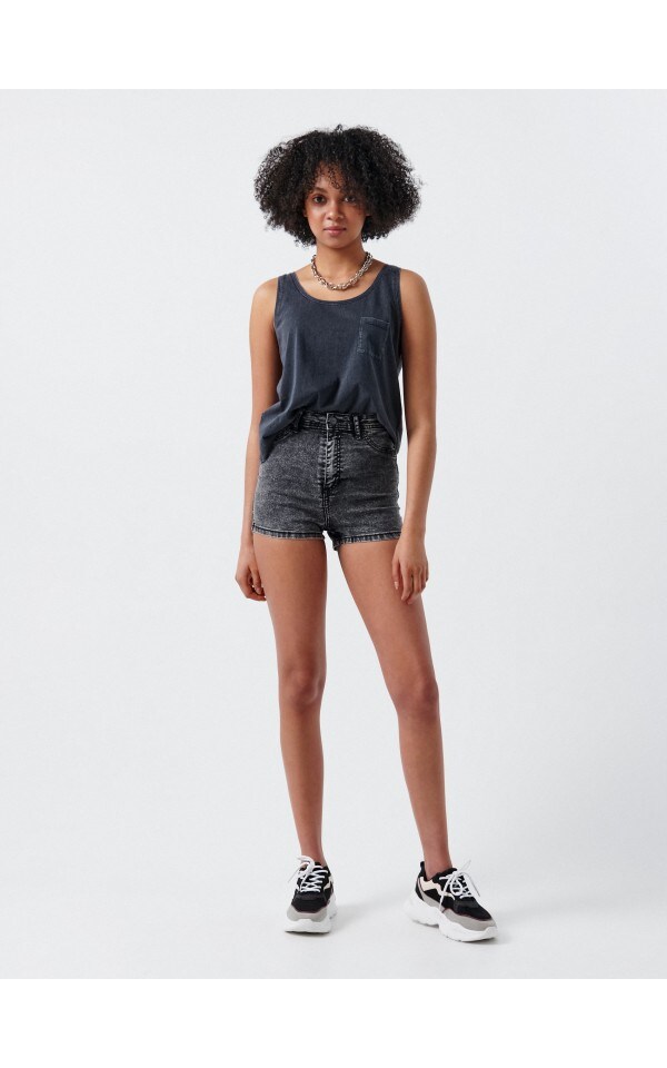 High waist denim shorts, CROPP, 3695E-90M