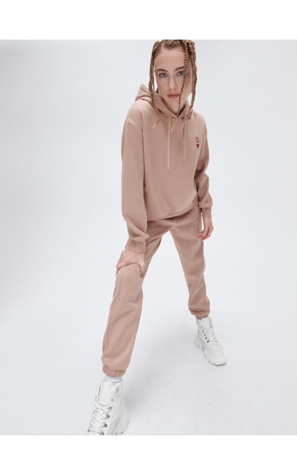 Худи с вышивкой, CROPP, 9932L-08X