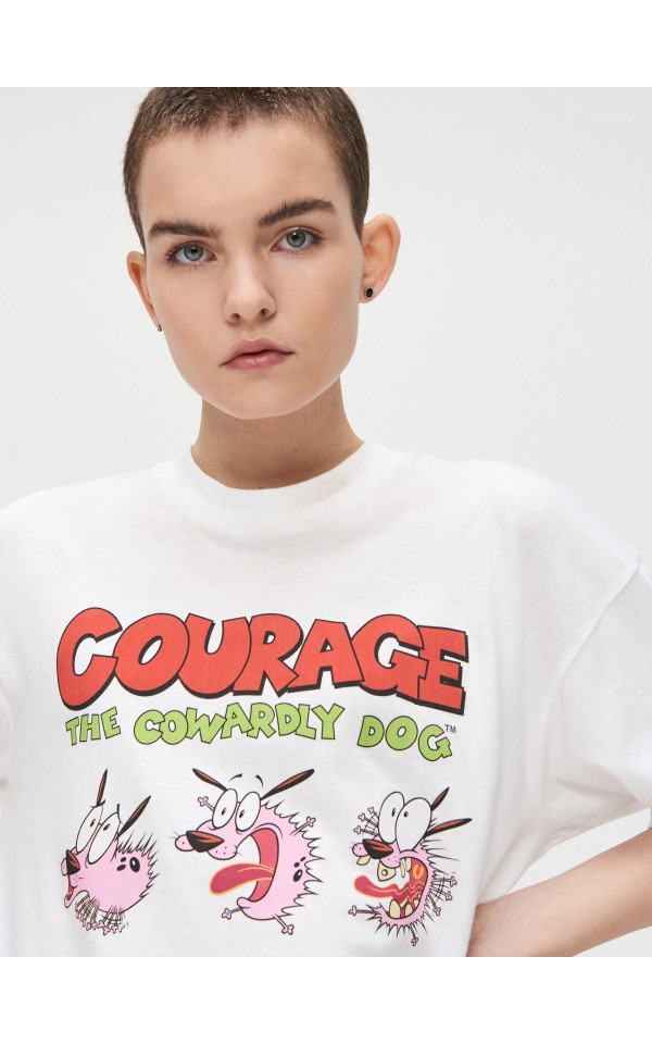 Courage the cowardly dog t shirt clearance