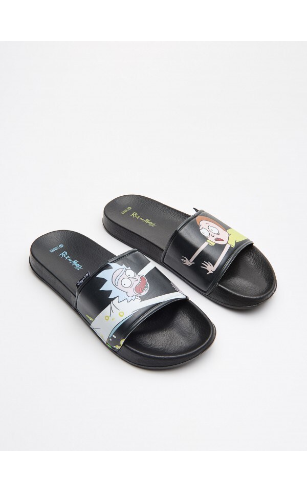 rick and morty flip flops