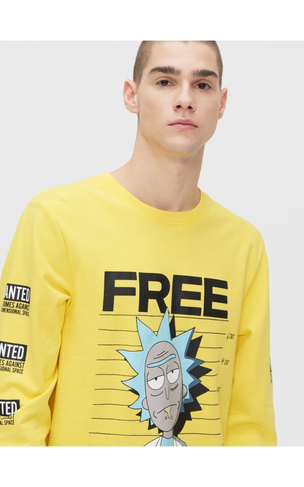 rick and morty t shirt cropp