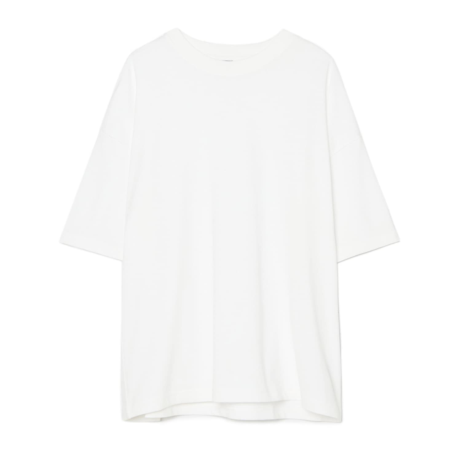 Cropp - Szary basicowy T-shirt o kroju boxy - szary
