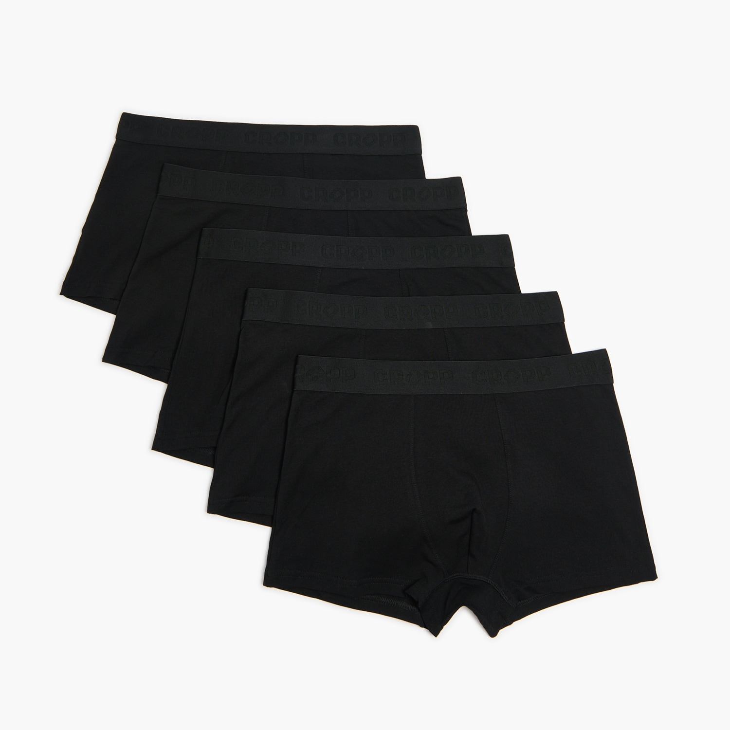 Cropp - 5 pack czarnych bokserek basic - czarny