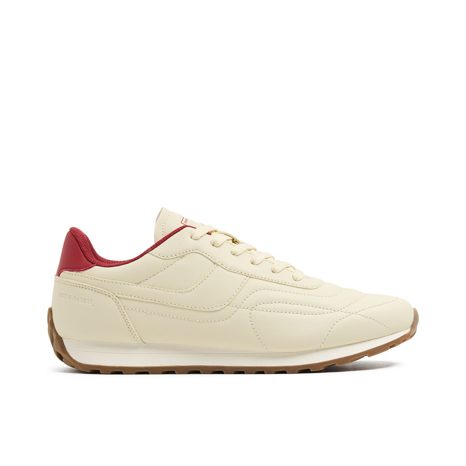 Cropp - Zielone sneakersy z imitacji skóry - zielony