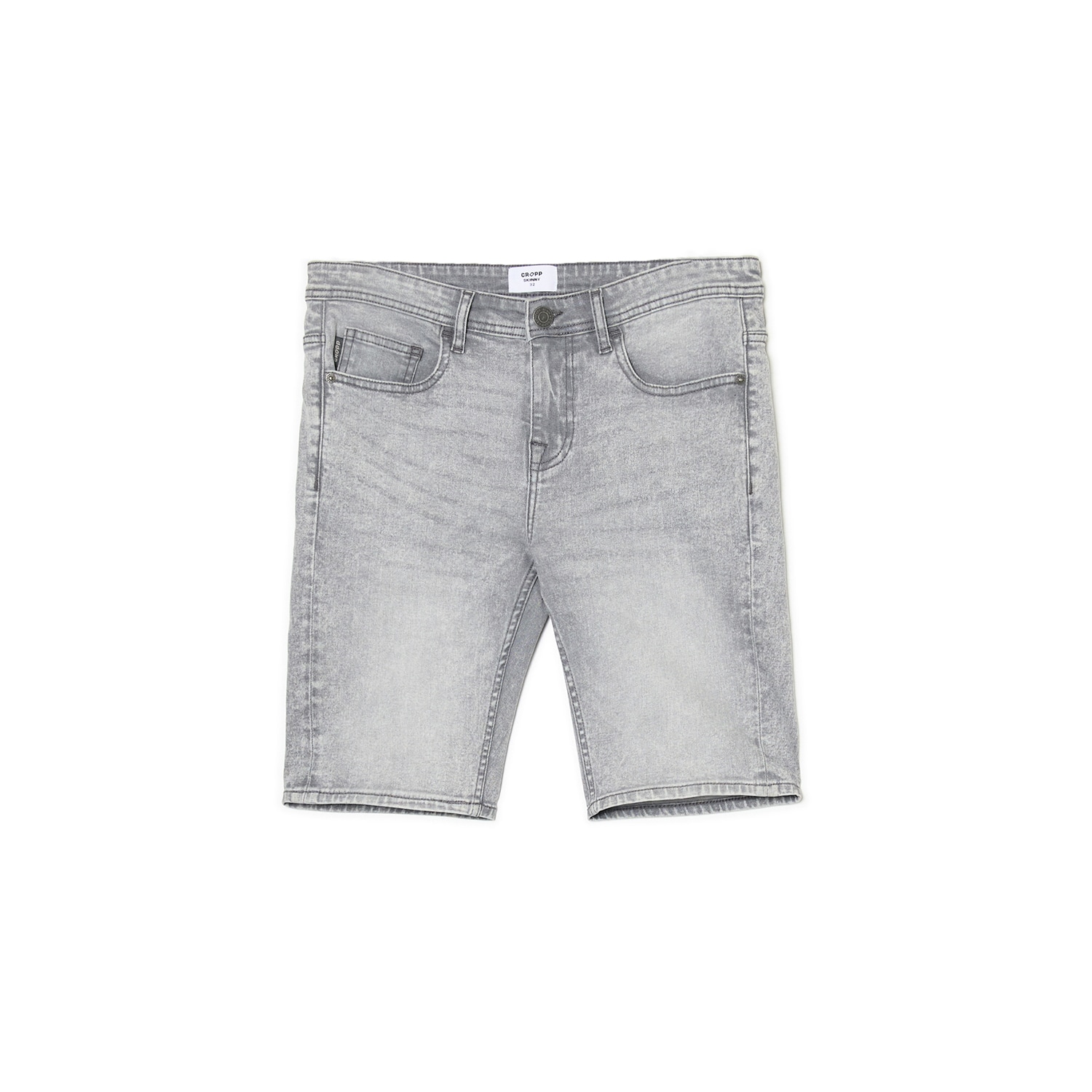Cropp - Czarne szorty jeansowe skinny - czarny