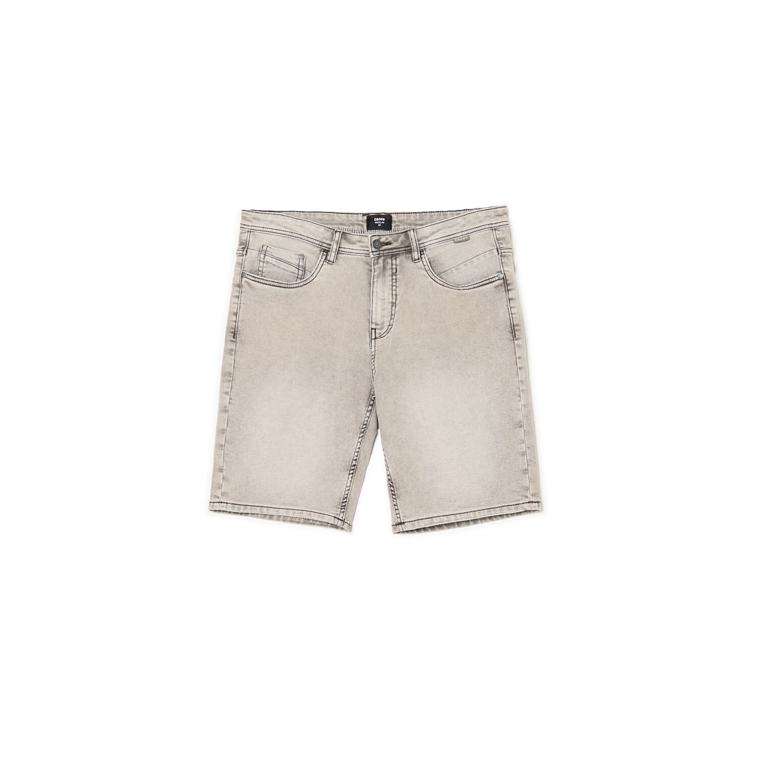 Cropp - Czarne szorty denim regular - czarny
