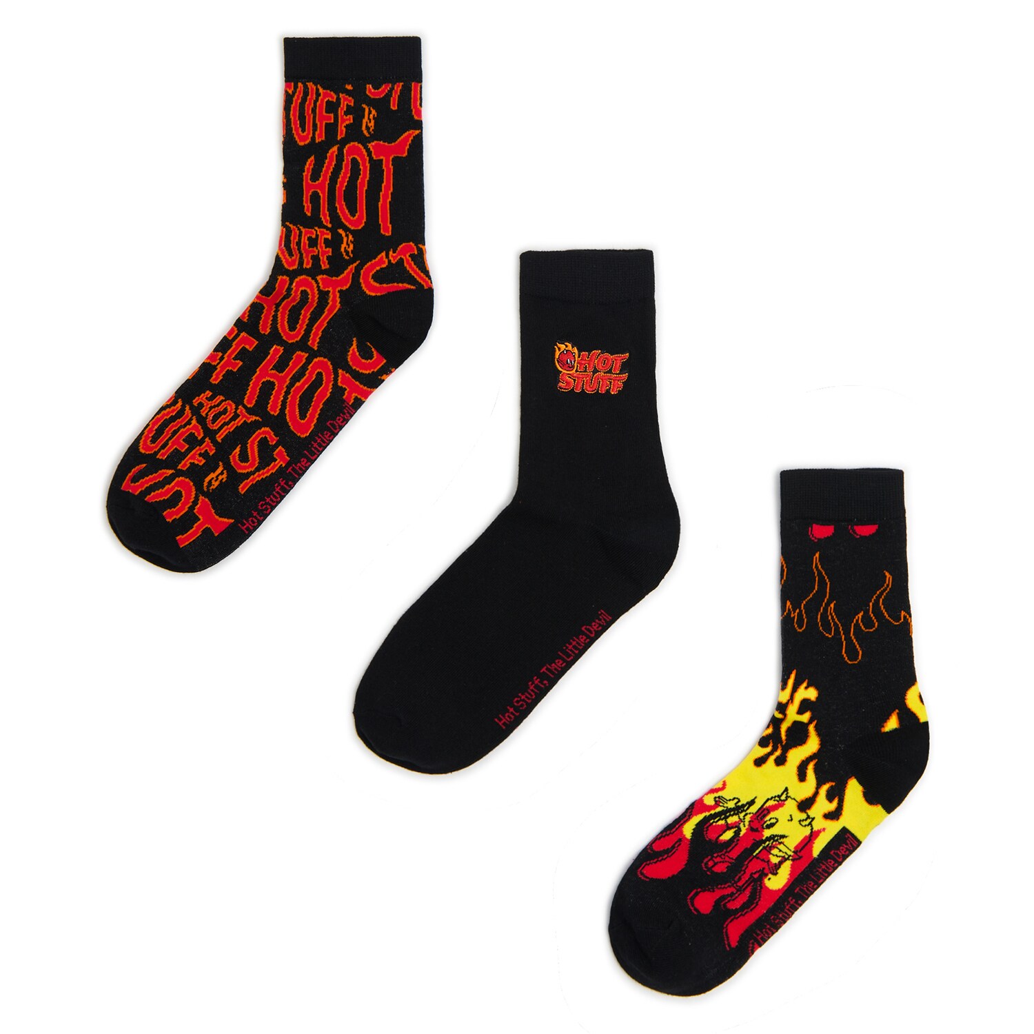 Cropp - Zestaw skarpet Hot Stuff the Little Devil - czarny