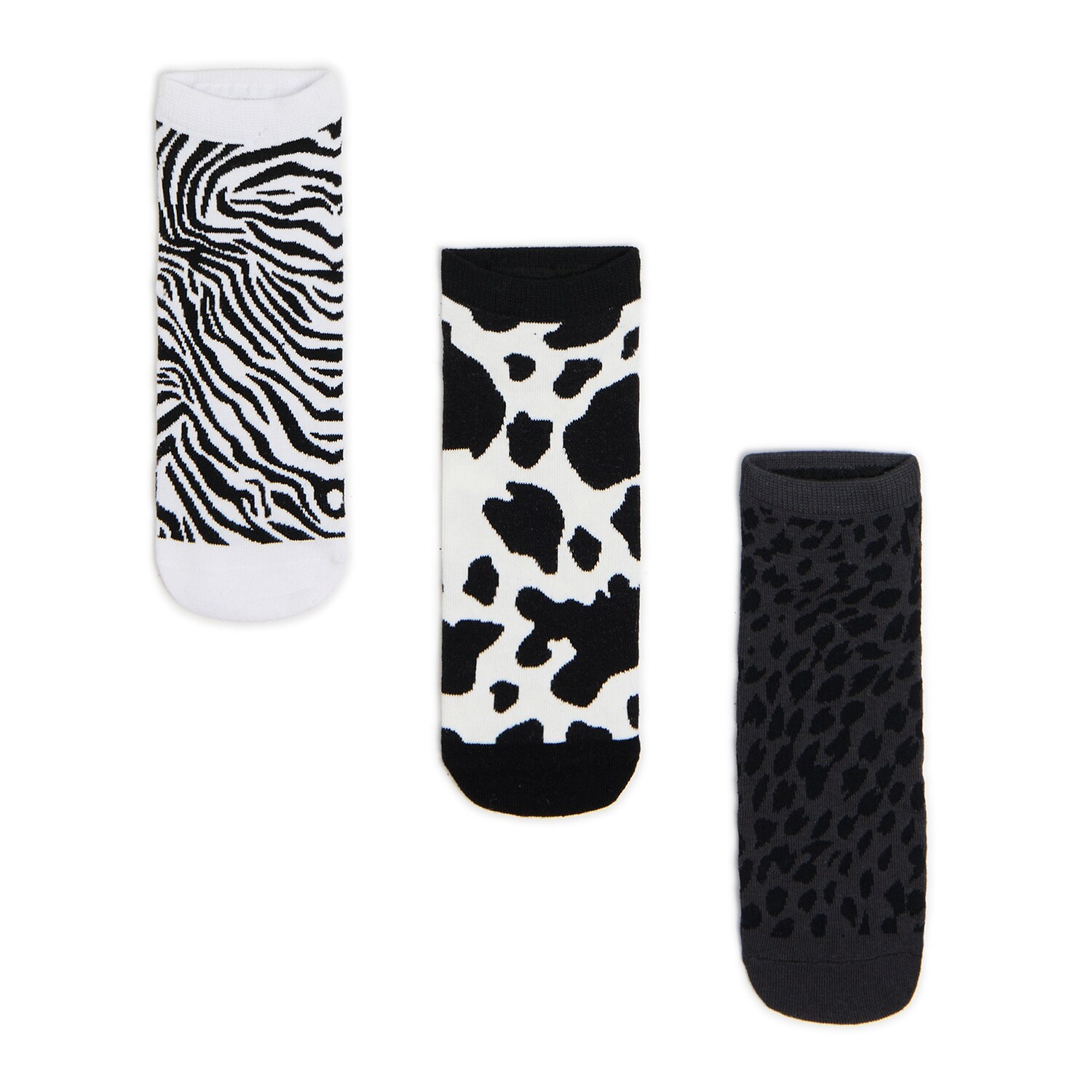 Cropp - 3 pack skarpet ze zwierzęcymi wzorami - czarny