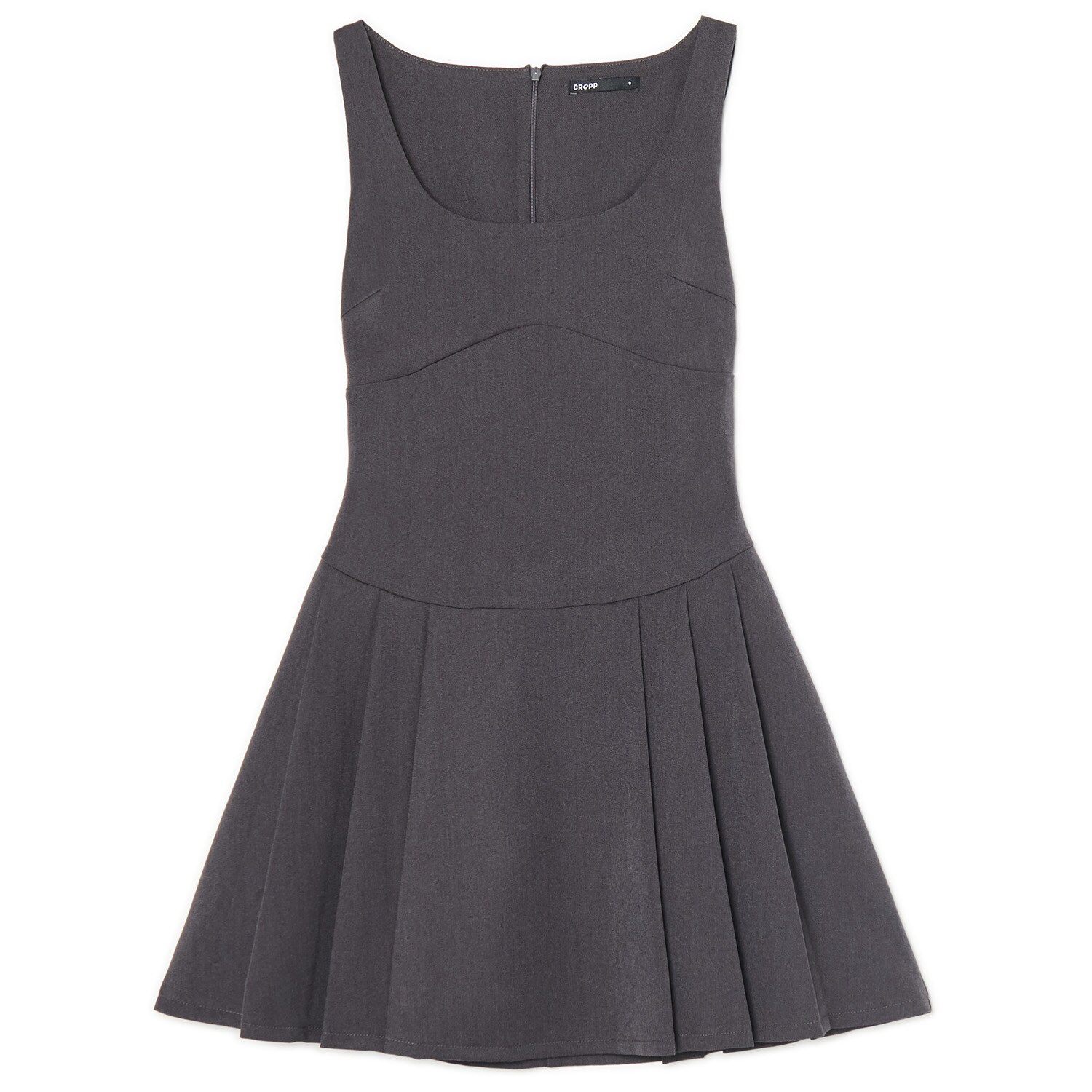 Cropp - Szara sukienka mini - szary
