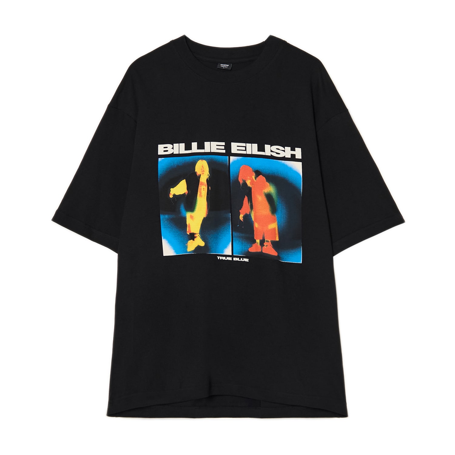 Cropp - Czarny T-shirt Billie Eilish UNISEX - czarny