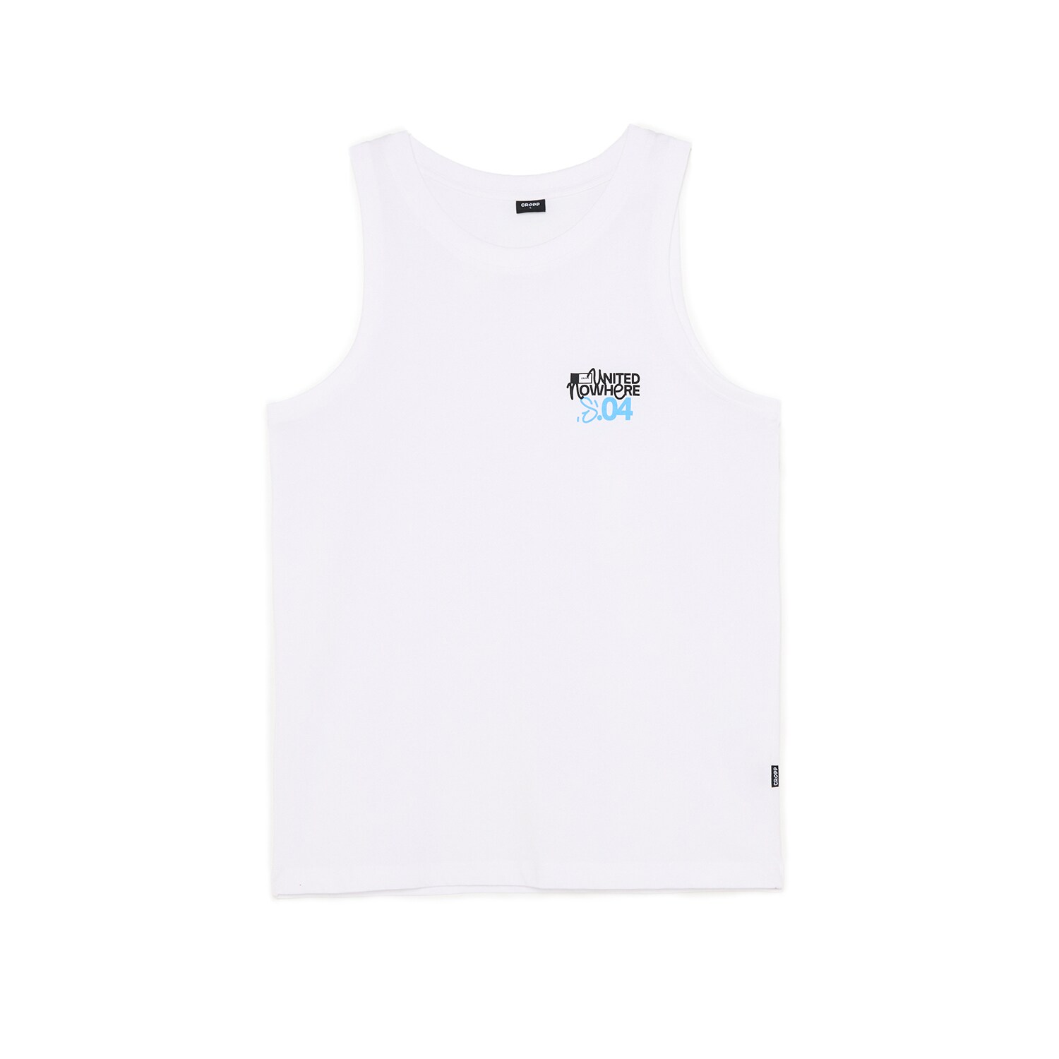 Cropp - Czarny tank top z nadrukiem - czarny