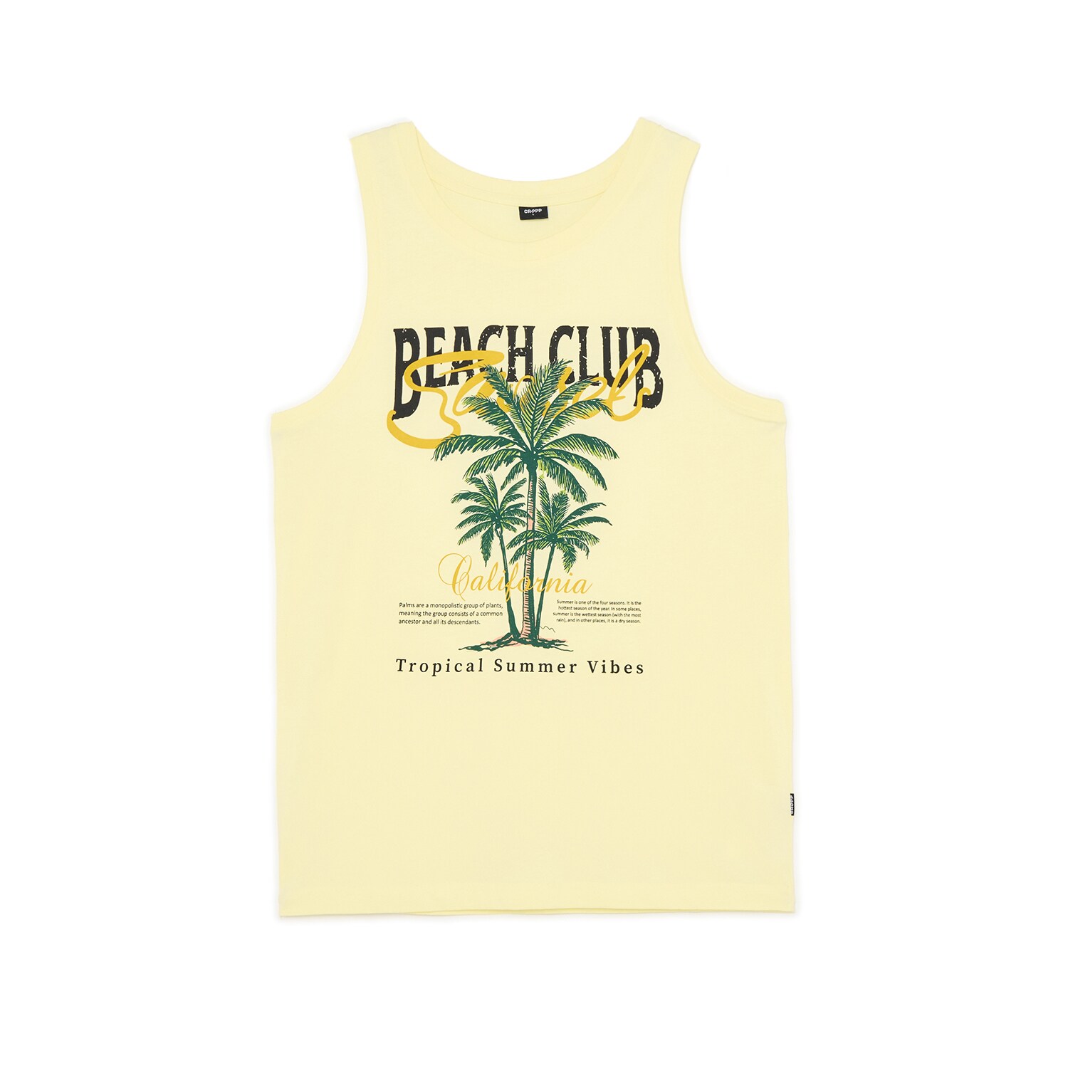 Cropp - Tank top z wakacyjnym motywem - zielony