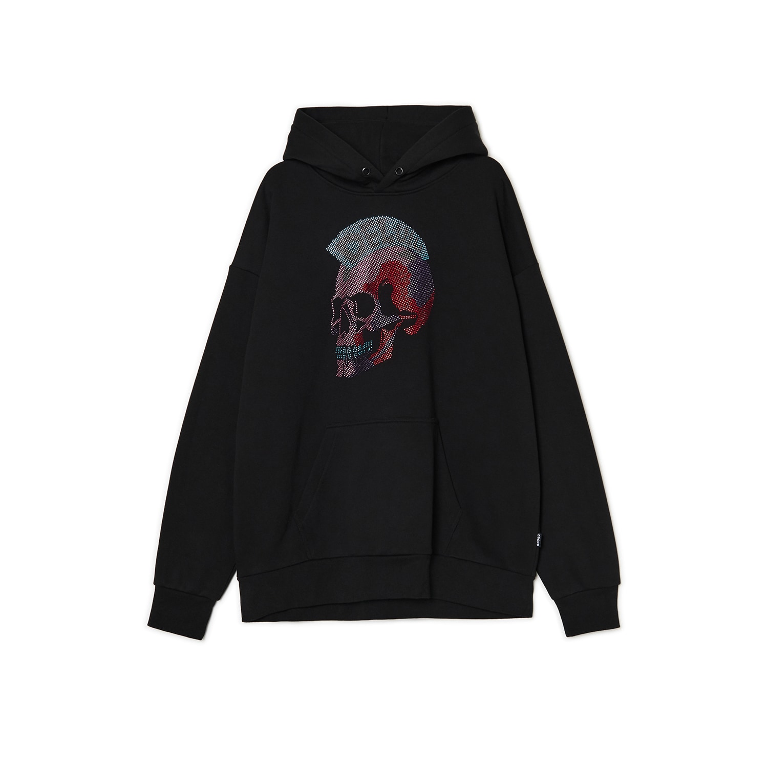 Cropp - Bluza z aplikacją punkowej czaszki - czarny
