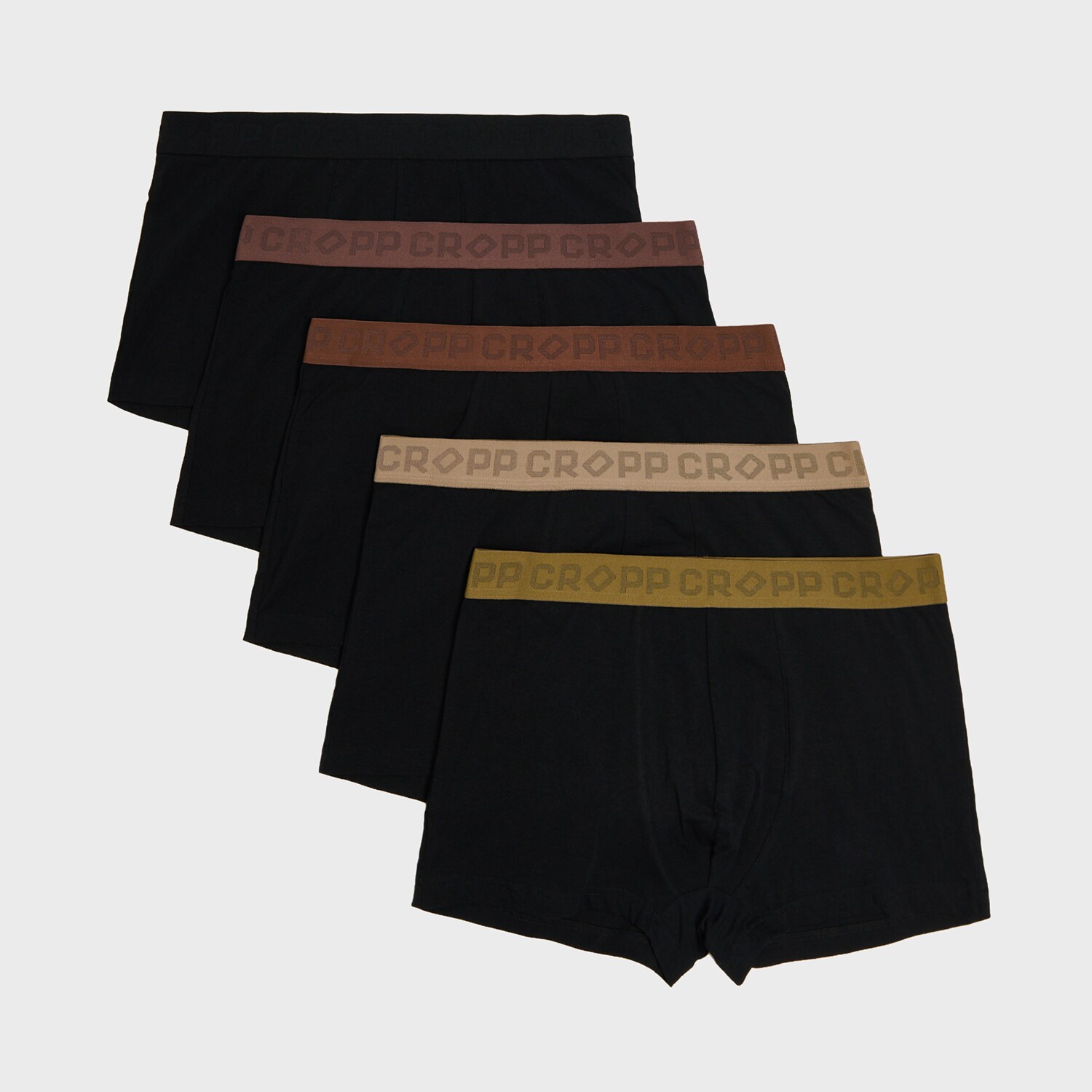 Cropp - Set de 5 perechi de boxeri basic - negru