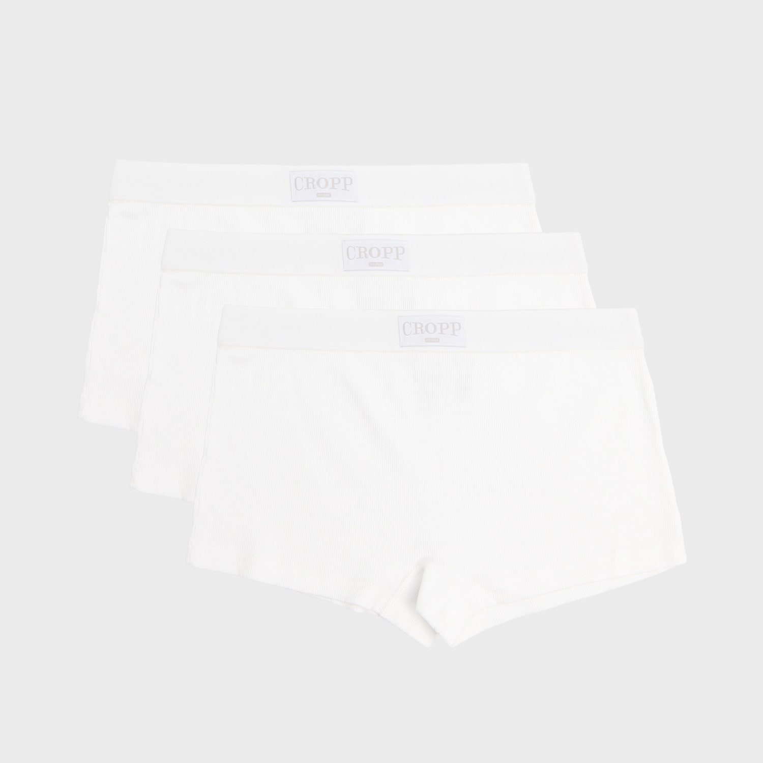 Cropp - Set de 3 perechi de boxeri - alb