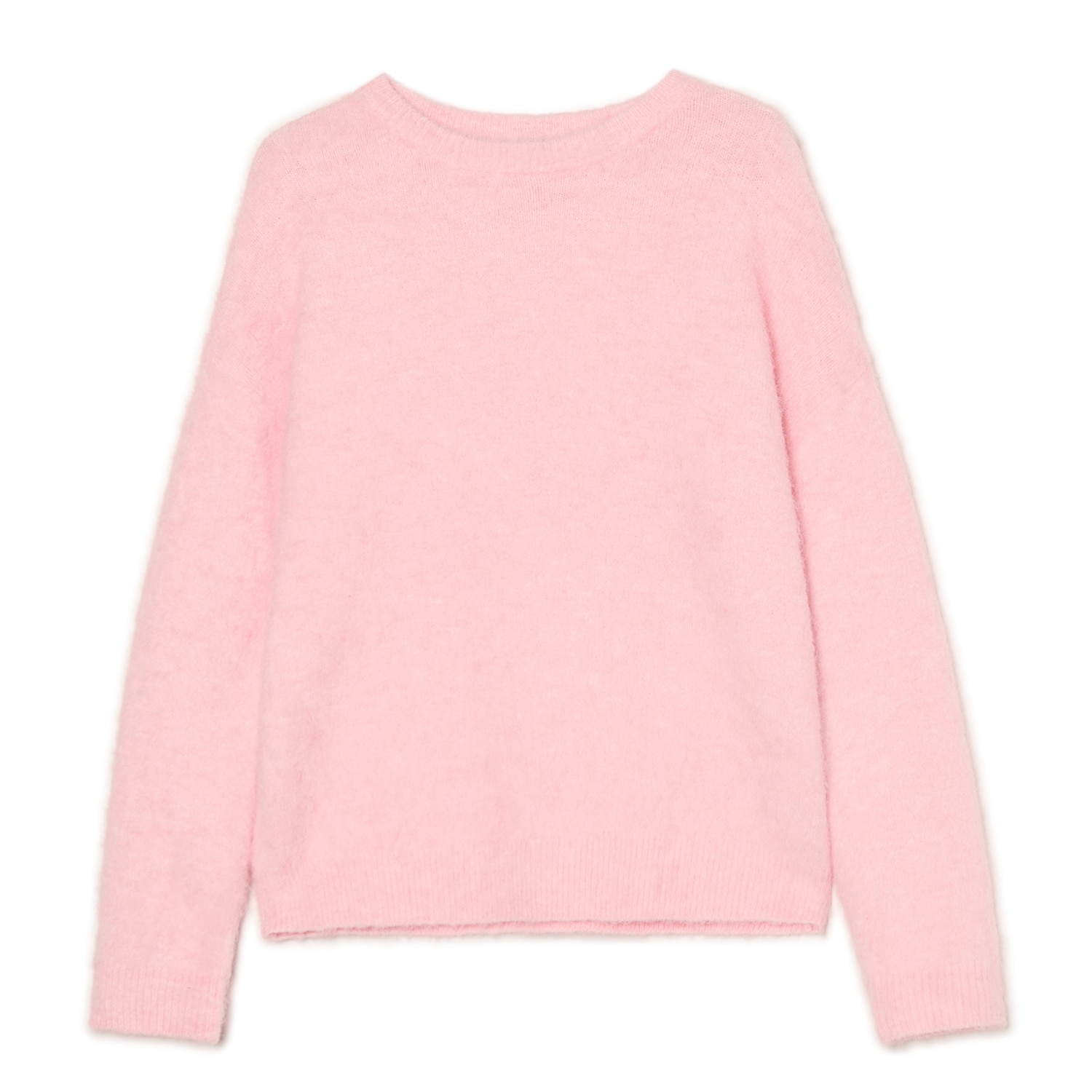 Cropp - Pulover cu adaos de lână - roz-pastel