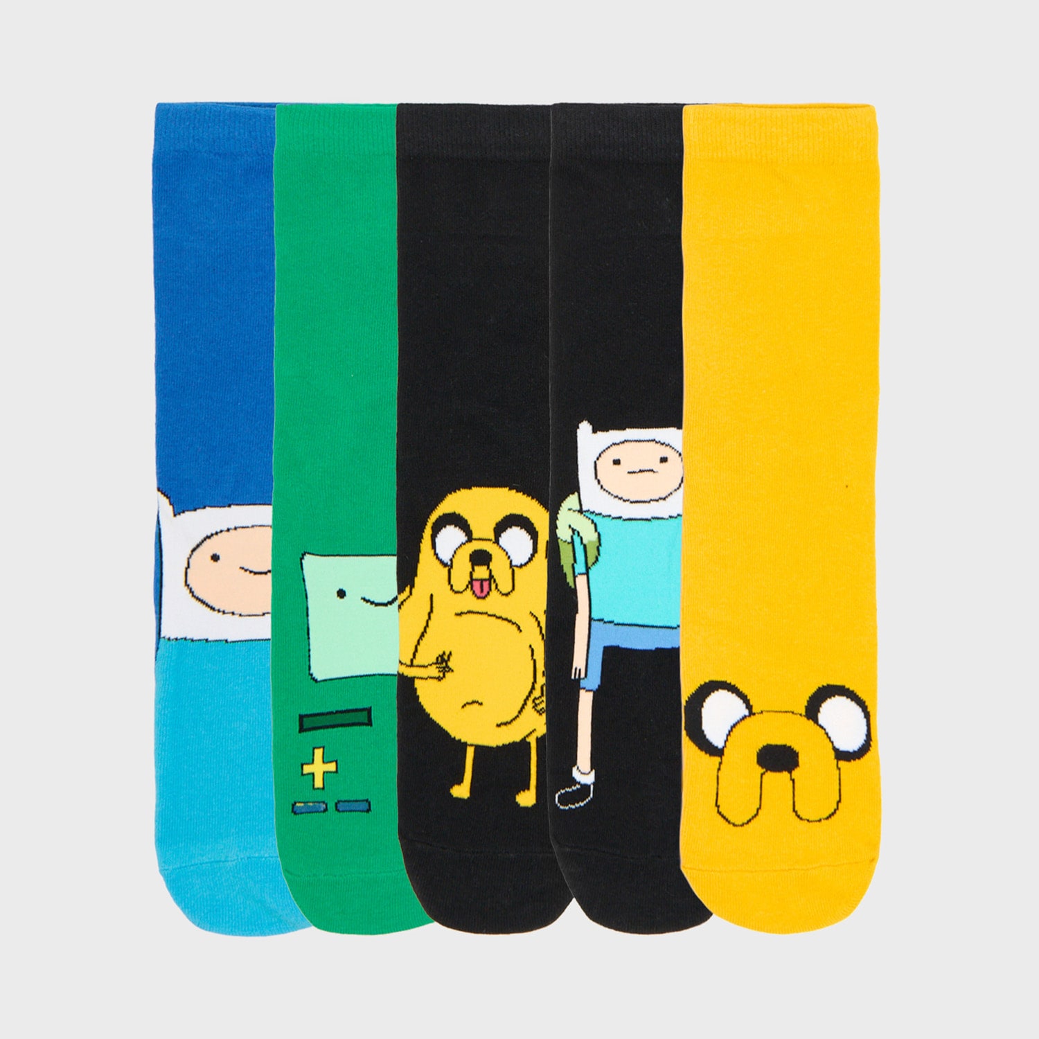 Cropp - Set de 5 perechi de șosete Adventure Time - galben