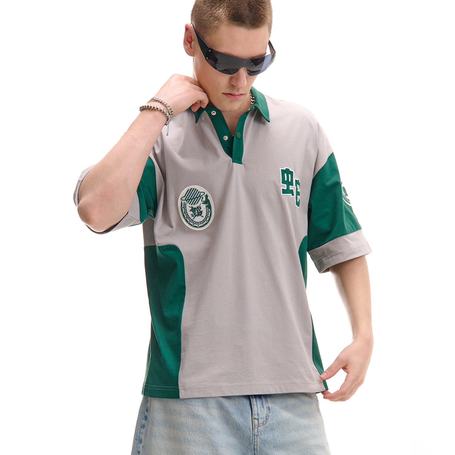 Cropp - Tričko polo s potlačou - viacfarebná