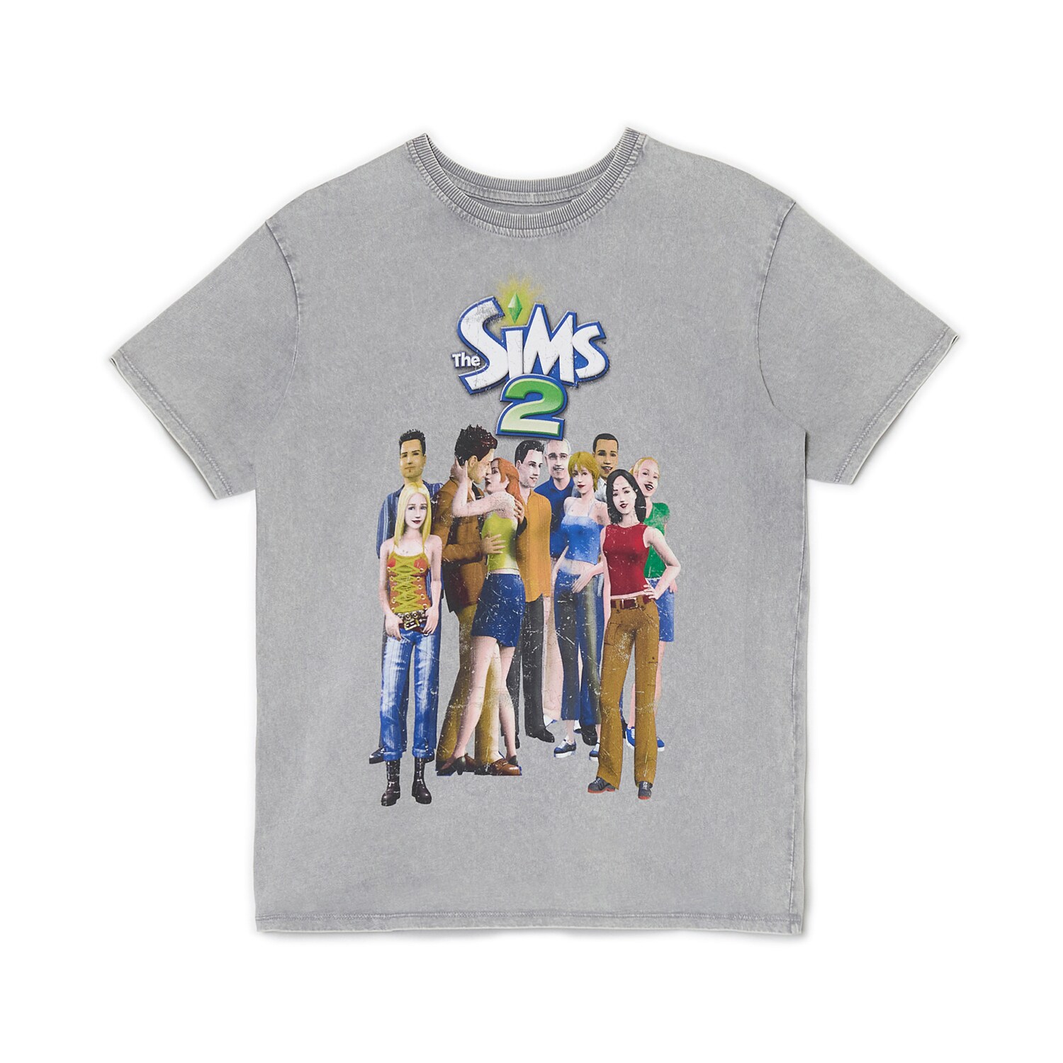 Cropp - Tričko s potlačou The Sims - svetlošedá