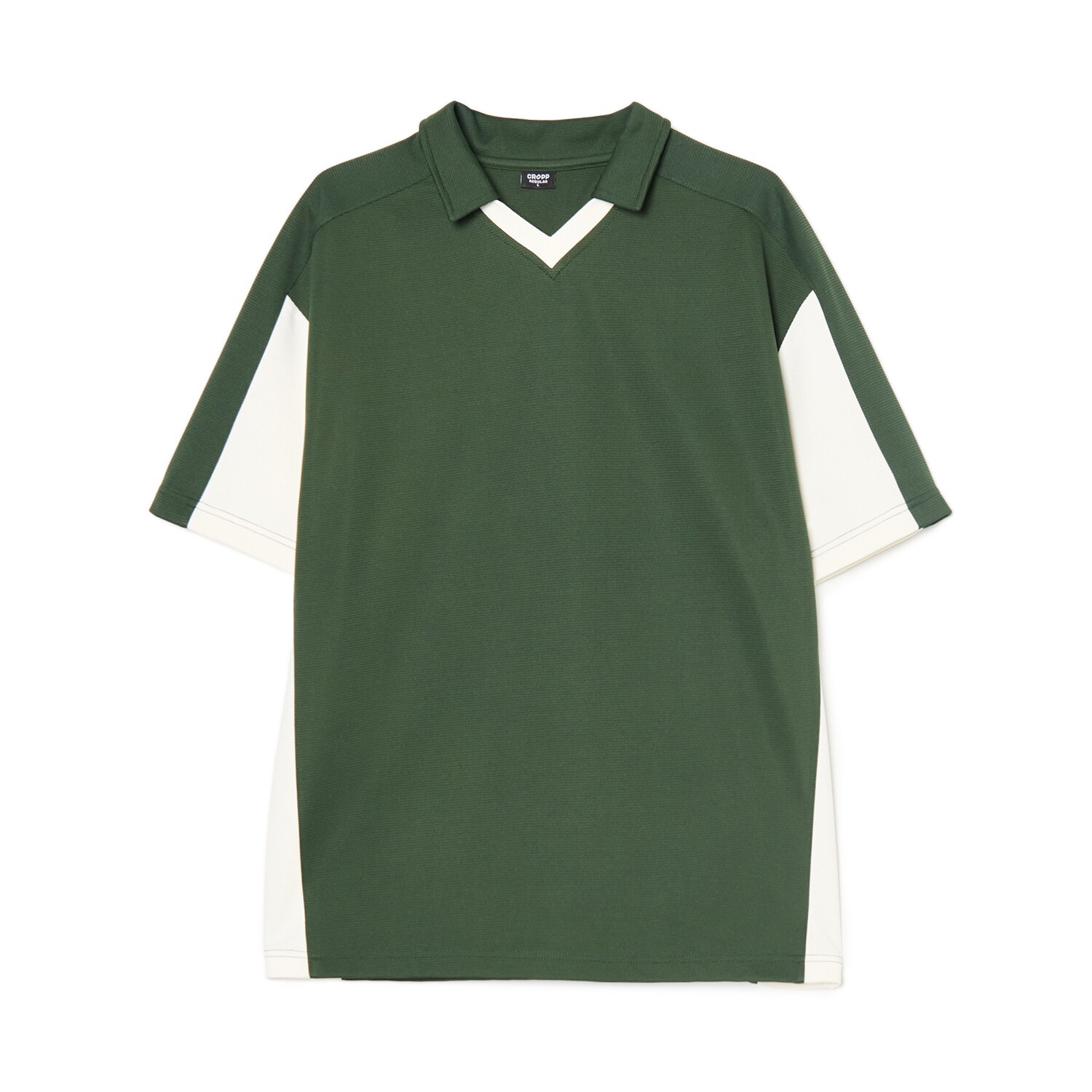 Cropp - Tričko polo - tmavozelená