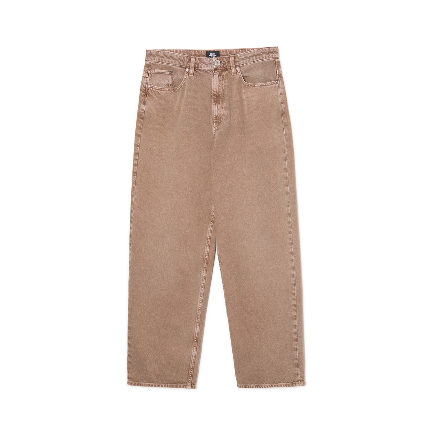 Cropp - Džínsy super baggy - hnedá