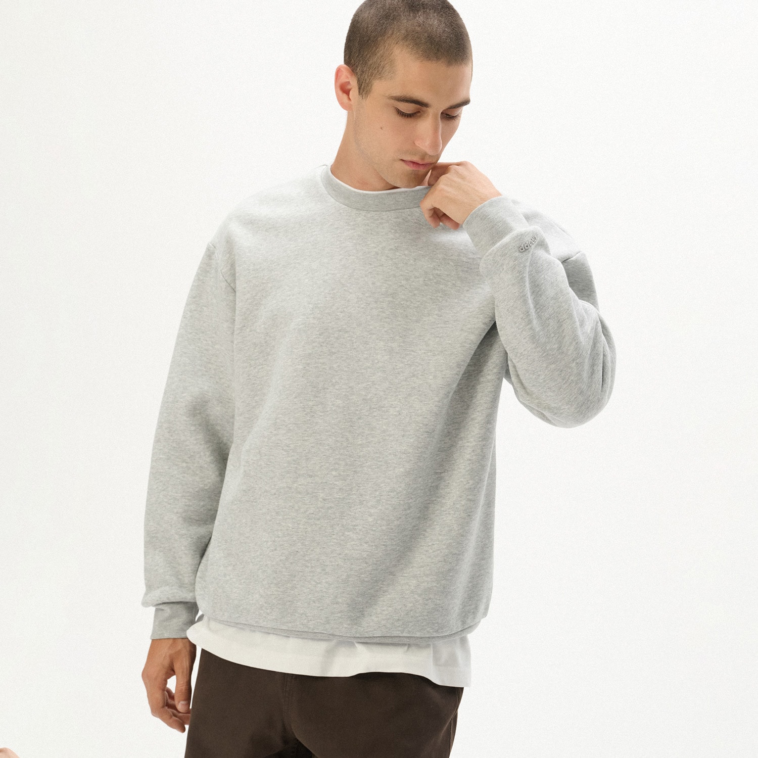 Cropp - Світшот basic - light grey